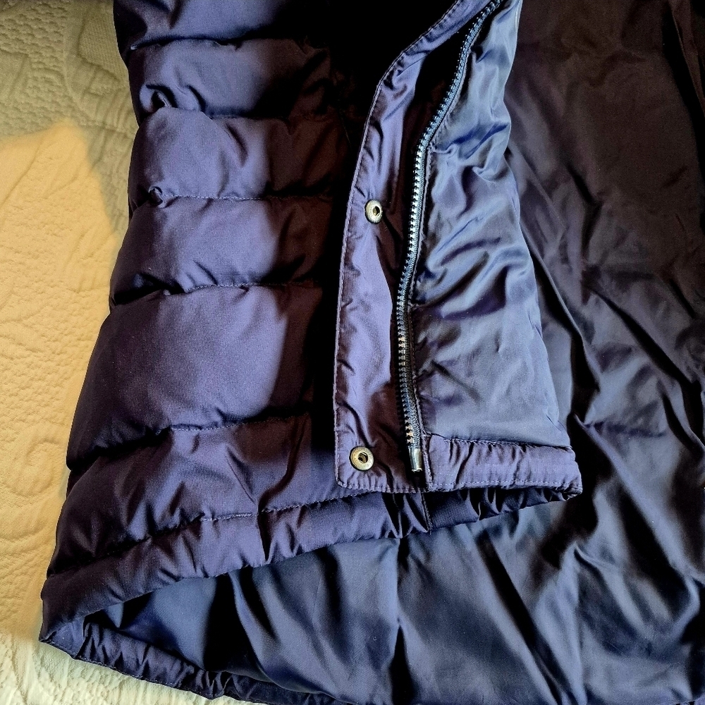 LL Bean DownTek Down Puffer Jacket Womens Size M Navy Blue Pertek Classic 295967 - Picture 4 of 7
